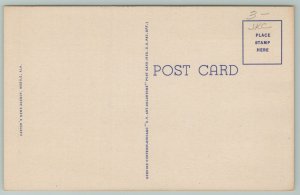 Mobile Alabama~Ships~Large Letter Linen Postcard c1940