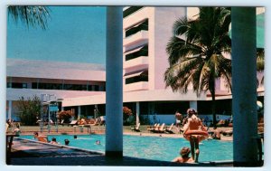 CIUDAD TRUJILLO, Dominican Republic ~ Pool at HOTEL JARAGUA c1960s Postcard