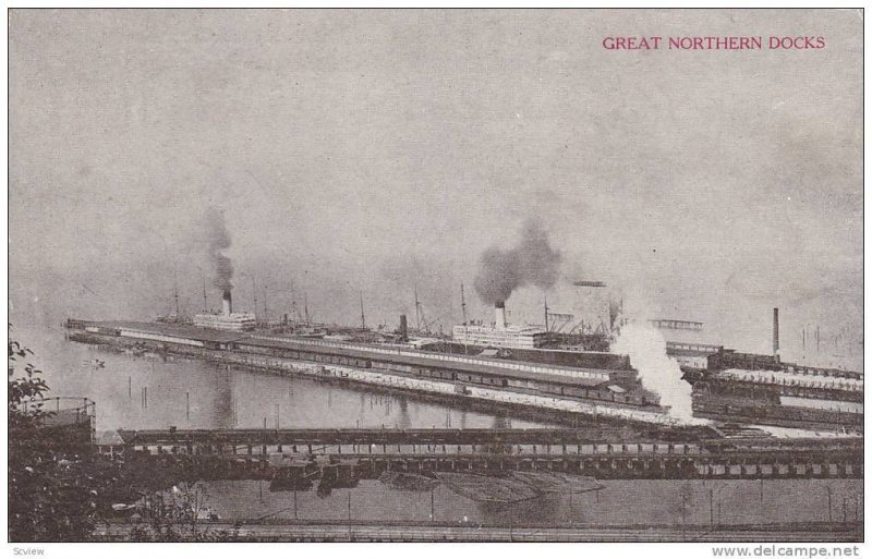 Great Northern Docks , SEATTLE , Washington , PU-1911