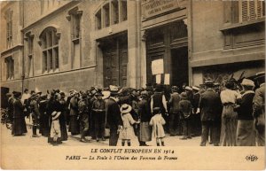 CPA PARIS - Le Conflict Européen en 1914 (81309)