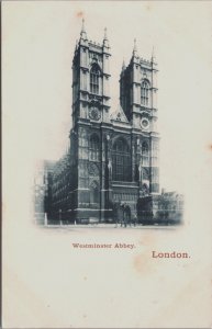 England London Westminster Abbey Vintage Postcard C157