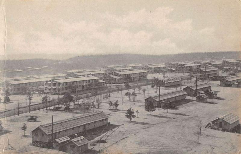 Camp Pike Arkansas Company Barracks Birdseye View Antique Postcard K65243