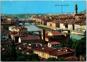 Firenze Panorama And View Of The Bridges Florence Italy Bridges Postcard