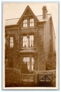 c1940's One Big House Birmingham England Vintage Posted RPPC Photo Postcard