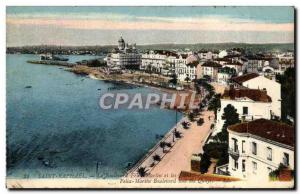 Old Postcard Saint Raphael Boulevard Felix Martin and docks