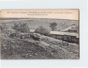 Postcard The great American Cemetery, Bataille de l Argonne, France