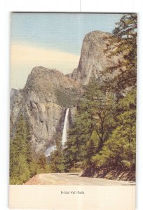 Yosemite National Park California CA Postcard 1930-1950 Bridal Veil Falls