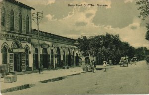 PC PAKISTAN, QUETTA, BRUCE ROAD, Vintage Postcard (b43226)