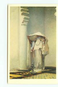 old Vintage Postcards Sargent Oriental Young Lady # 1915A