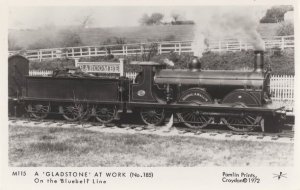 A Gladstone Train on Bluebell Line Railway Real Photo Postcard