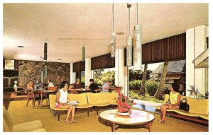 Guest Lobby Lounge Kauai Surf Hotel Hawaii Postcard