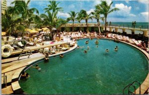 Florida Miami Beach Saxony Hotel Swimming Pool 1951