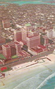 New Jersey Atlantic City Chalfonte-Haddon Hall Aerial View 1952