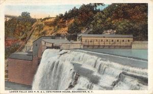 Rochester New York Lower Falls Power House Antique Postcard K82380