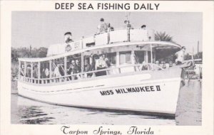 Miss Milwaukee II Deep Sea Fishing Boat Tarpon Springs Florida 1966