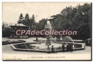 Old Postcard Lucon Le Bassin Du Jardin Public