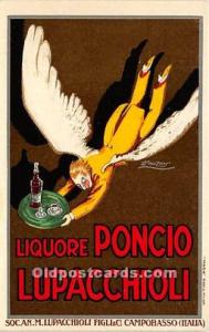 Liquore Poncio Lupacchioli Advertising Unused 