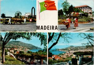 Madeira Portugal Multiview 1970s Postcard C8