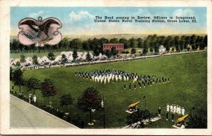 Postcard IL Great Lakes The Band of U.S. Naval Training Station C.1920 M19