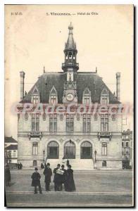 Postcard Old Vincennes City Hall