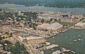 Maryland Annapolis Aerial View Showing Hilton Inn