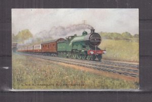 GREAT BRITAIN, LNER, HARROGATE, PULLMAN EXPRESS, c1920 Oilette ppc., unused.