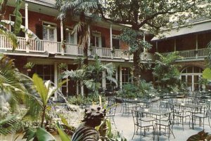 LA - New Orleans, Patio of Brennan's French Restaurant