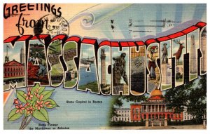 Greetings from Massachusetts  LARGE LETTER