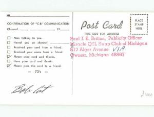 Bobcat - Qsl Ham Radio Card Pine Bluff Arkansas AR t1614