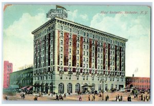 1910 Hotel Rochester Rochester New York NY Vintage Antique Mezzochrome Postcard 