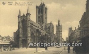 Eglise St Nicolas et Beffrot Gand, Belgium Unused 