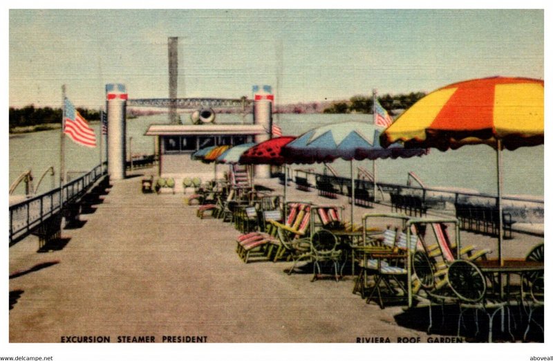 Excursion Steamer President , Riviera Roof Garden