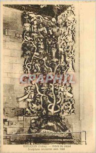 Postcard Old Issoudun (Indre) Jesse Tree Ancient Sculpture to 1494