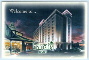 JOLIET, Illinois IL ~ Artist View HARRAH'S JOLIET Casino  4x6 Postcard