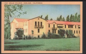 California OAKLAND Mills College Oldest Women's College in the West ~ LINEN