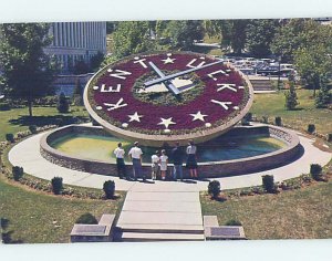 Pre-1980 FLORAL CLOCK Frankfort Kentucky KY AD2281