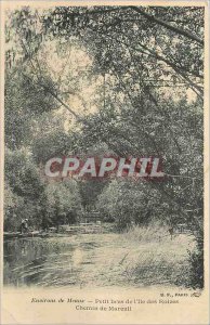 Old Postcard surroundings Meaux Small arms of the Isle of Roizes path Mareuil