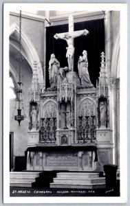 K45/ Helena Montana RPPC Postcard c1940-50s St Helena Cathedral 398