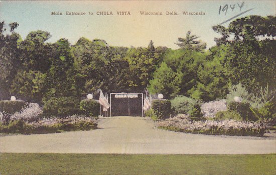 Main Entrance To Chula Vista Wisconsin Dells Wisconsin Albertype