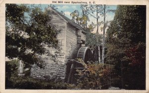 Spartanburg South Carolina - The Old Mill-1919 postcard