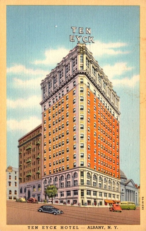 New York Albany The Ten Eyck Hotel 1964 Curteich