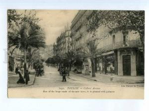 251585 FRANCE TOULON Colbert Avenue Vintage postcard