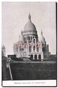 Paris Old Postcard Sacre coeur Basilica