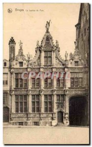 Belgie Belgium Bruges Old Postcard The justice of peace