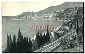 Old Postcard Menton Vue Prize of the Border