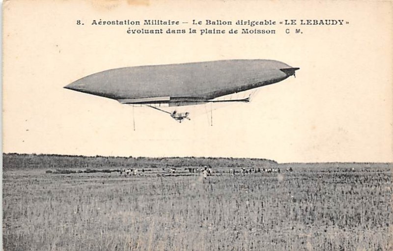 Aerostation Militaire Le Lebaudy Zeppelin Unused 