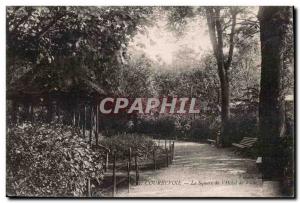 Courbevoie - The Square of the Hotel de Ville - Old Postcard