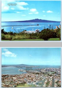 2 Postcards AUCKLAND, New Zealand ~ RANGITOTO Yachts Hydrofoil Waitemata 4x6