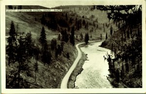 RPPC Aerial View Clearwater River Idaho Real Photo Postcard Cecil B Nixon