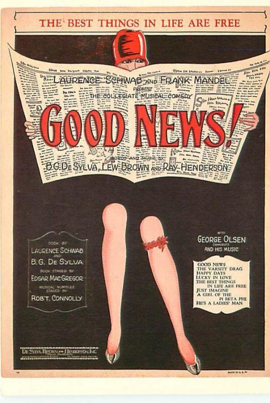 Old Vintage Postcards Advertizing Good News # 2444A